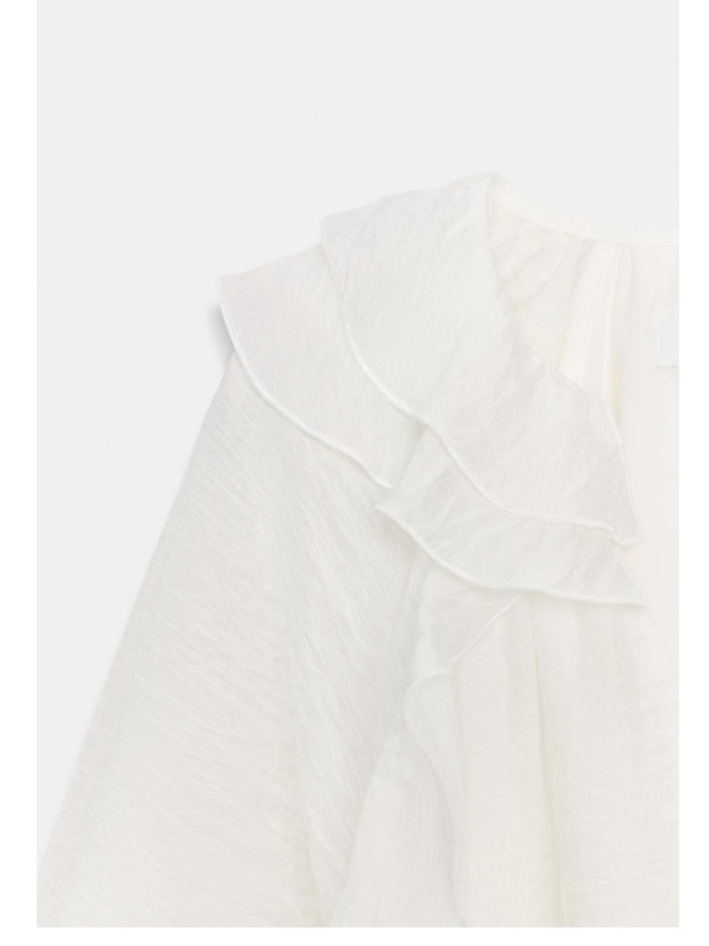 Zara Ruffle ruche blouse - Picture 8 of 9
